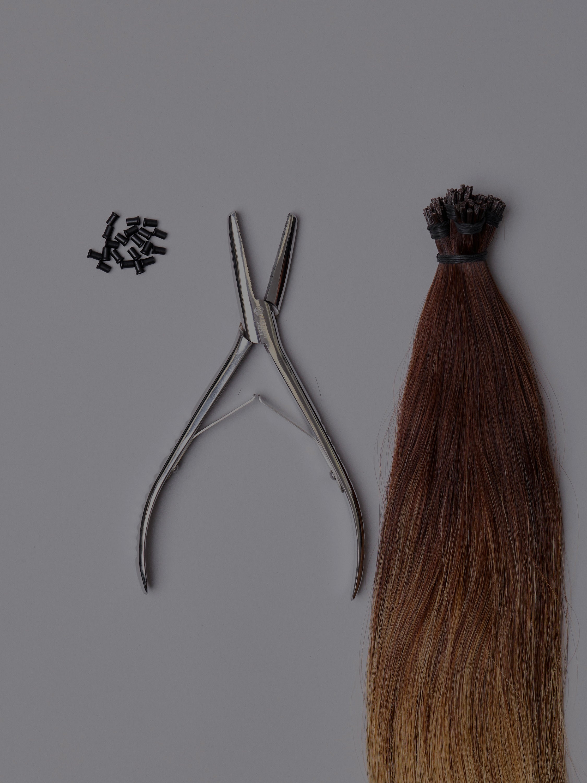 Pinza profesional para extensiones de cabello con Micro Anillas (Micro Rings)
