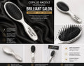 Cepillo paddle profesional para desenredar y alisar el cabello.